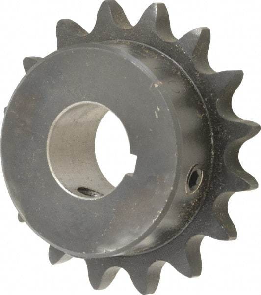 Browning - 16 Teeth, 1/2" Chain Pitch, Chain Size 40, Finished Bore Sprocket - 7/8" Bore Diam, 2-9/16" Pitch Diam, 2.8" Outside Diam - Americas Industrial Supply