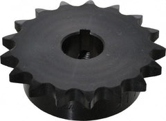 Browning - 17 Teeth, 1/2" Chain Pitch, Chain Size 40, Finished Bore Sprocket - 3/4" Bore Diam, 2.721" Pitch Diam, 2.96" Outside Diam - Americas Industrial Supply