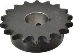 Browning - 18 Teeth, 1/2" Chain Pitch, Chain Size 40, Finished Bore Sprocket - 1" Bore Diam, 2.879" Pitch Diam, 3.14" Outside Diam - Americas Industrial Supply