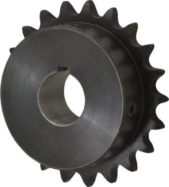 Browning - 21 Teeth, 1/2" Chain Pitch, Chain Size 40, Finished Bore Sprocket - 1" Bore Diam, 3.355" Pitch Diam, 3.62" Outside Diam - Americas Industrial Supply