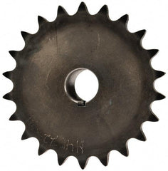 Browning - 22 Teeth, 1/2" Chain Pitch, Chain Size 40, Finished Bore Sprocket - 3/4" Bore Diam, 3.513" Pitch Diam, 3-3/4" Outside Diam - Americas Industrial Supply
