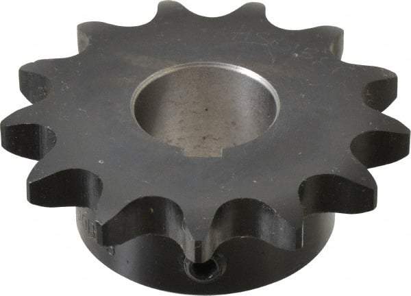 Browning - 13 Teeth, 5/8" Chain Pitch, Chain Size 50, Finished Bore Sprocket - 1" Bore Diam, 2.612" Pitch Diam, 2.91" Outside Diam - Americas Industrial Supply