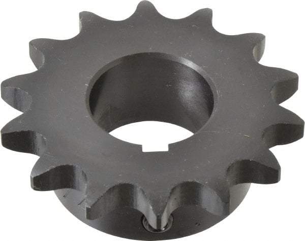 Browning - 14 Teeth, 5/8" Chain Pitch, Chain Size 50, Finished Bore Sprocket - 1-1/4" Bore Diam, 2.809" Pitch Diam, 3.11" Outside Diam - Americas Industrial Supply