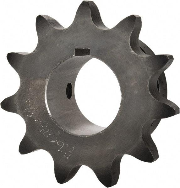 Browning - 11 Teeth, 3/4" Chain Pitch, Chain Size 60, Finished Bore Sprocket - 1-1/4" Bore Diam, 2.662" Pitch Diam, 2.96" Outside Diam - Americas Industrial Supply