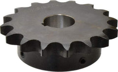 Browning - 16 Teeth, 3/4" Chain Pitch, Chain Size 60, Finished Bore Sprocket - 1-1/8" Bore Diam, 3-27/32" Pitch Diam, 4.22" Outside Diam - Americas Industrial Supply
