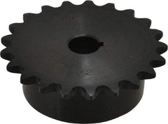 Browning - 21 Teeth, 3/8" Chain Pitch, Chain Size 35, Finished Bore Sprocket - 1/2" Bore Diam, 2.516" Pitch Diam, 2.7" Outside Diam - Americas Industrial Supply