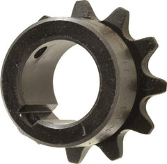 Browning - 11 Teeth, 3/8" Chain Pitch, Chain Size 35, Finished Bore Sprocket - 3/4" Bore Diam, 1.331" Pitch Diam, 1-1/2" Outside Diam - Americas Industrial Supply