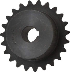 Browning - 23 Teeth, 3/8" Chain Pitch, Chain Size 35, Finished Bore Sprocket - 5/8" Bore Diam, 2.754" Pitch Diam, 2.95" Outside Diam - Americas Industrial Supply