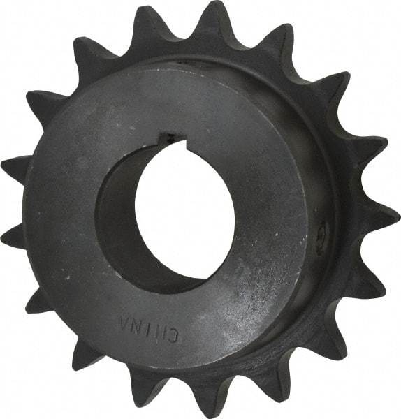 Browning - 17 Teeth, 5/8" Chain Pitch, Chain Size 50, Finished Bore Sprocket - 1-1/4" Bore Diam, 3.401" Pitch Diam, 3.72" Outside Diam - Americas Industrial Supply