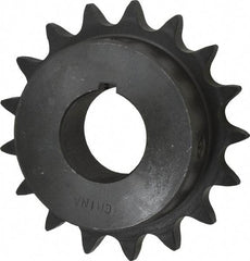 Browning - 17 Teeth, 5/8" Chain Pitch, Chain Size 50, Finished Bore Sprocket - 1-1/4" Bore Diam, 3.401" Pitch Diam, 3.72" Outside Diam - Americas Industrial Supply