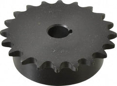 Browning - 20 Teeth, 1/2" Chain Pitch, Chain Size 41, Finished Bore Sprocket - 5/8" Bore Diam, 3.196" Pitch Diam, 3.45" Outside Diam - Americas Industrial Supply