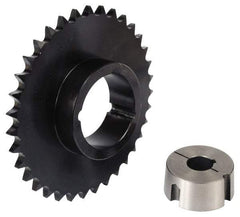 Browning - 21 Teeth, 3/4" Chain Pitch, Chain Size 60, TB Bushed Sprocket - 5.032" Pitch Diam, 5.43" Outside Diam - Americas Industrial Supply