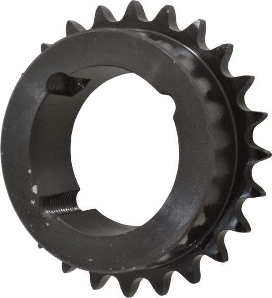 Browning - 24 Teeth, 1/2" Chain Pitch, Chain Size 40, TB Bushed Sprocket - 3.831" Pitch Diam, 4.1" Outside Diam - Americas Industrial Supply