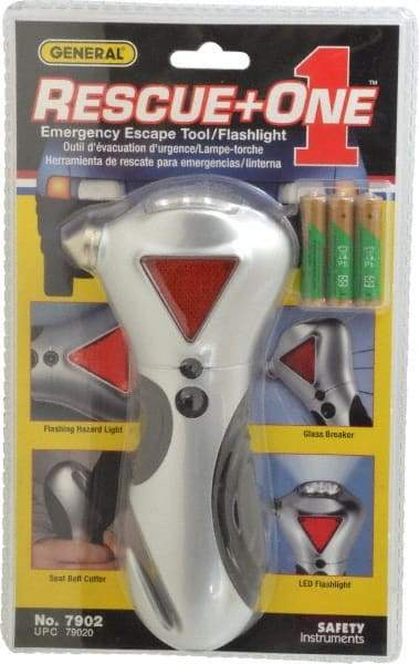 General - 1 Piece, Rescue One 4-Function Emergency Auto Escape Tool - For Use with All Vehicles - Americas Industrial Supply
