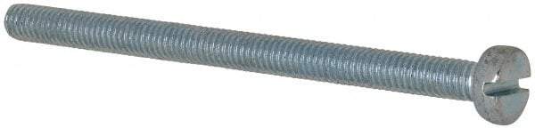 Value Collection - M3x0.50, 40mm Length Under Head Slotted Drive Machine Screw - Cheese Head, Grade 4.8 Steel, Zinc-Plated Finish, Without Washer - Americas Industrial Supply