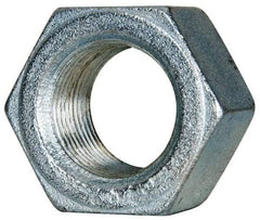 Value Collection - 1-1/8 - 12 UN Steel Right Hand Hex Nut - 1-11/16" Across Flats, 31/32" High, Zinc-Plated Finish - Americas Industrial Supply