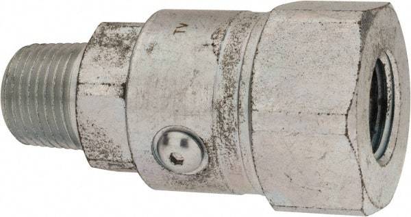 Parker - 1/2-14 NPTF Steel Hydraulic Hose Male NPT To Female NPT Swivel - 5,000 psi - Americas Industrial Supply
