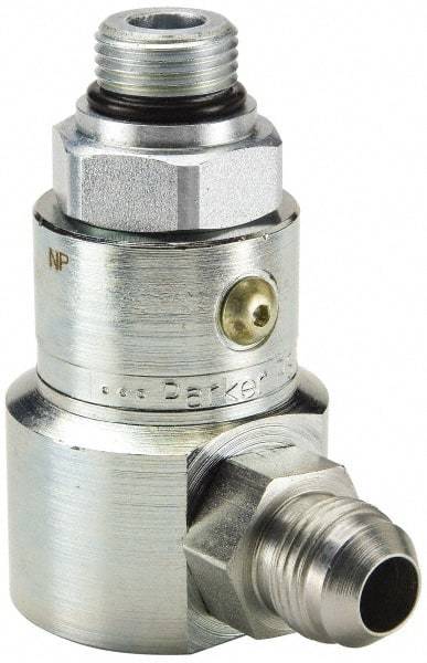 Parker - 1-5/16-12 Male ORB to Male JIC Steel Hydraulic Hose Male ORB To Male JIC Swivel - 5,000 psi - Americas Industrial Supply