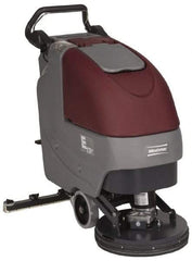 Minuteman - 17" Cleaning Width, Battery Powered Floor Scrubber - 0.75 (Brush) & 0.75 (Vacuum) hp, 180 RPM, 45" Water Lift, 12 Gal Tank Capacity, Series E17 - Americas Industrial Supply