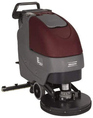 Minuteman - 20" Cleaning Width, Battery Powered Floor Scrubber - 0.75 (Brush) & 0.75 (Vacuum) hp, 180 RPM, 45" Water Lift, 12 Gal Tank Capacity, Series E20 - Americas Industrial Supply