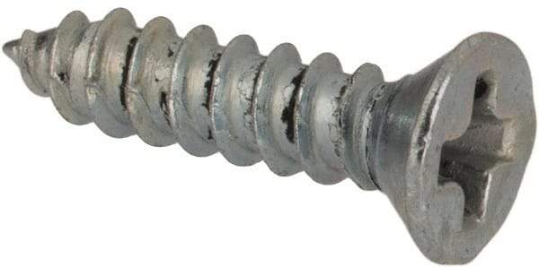 Value Collection - #2 Flat Head Phillips Sheet Metal Screw - Steel, 3/8" OAL, AISI 1016, ASME B18.6.3, ASME B18.6.4 & SAE J933, Grade 1016-1024 - Americas Industrial Supply
