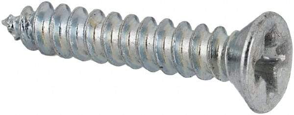 Value Collection - #2 Flat Head Phillips Sheet Metal Screw - Steel, 1/2" OAL, AISI 1016, ASME B18.6.3, ASME B18.6.4 & SAE J933, Grade 1016-1024 - Americas Industrial Supply