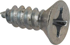 Value Collection - #12 Flat Head Phillips Sheet Metal Screw - Steel, 5/8" OAL, AISI 1016, ASME B18.6.3, ASME B18.6.4 & SAE J933, Grade 1016-1024 - Americas Industrial Supply