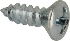Value Collection - #7 Oval Head Phillips Sheet Metal Screw - Steel, 1/2" OAL, AISI 1016, ANSI/ASME B18.6.4, ASME B18.6.3 & SAE J933, Grade 1016-1024 - Americas Industrial Supply