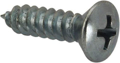 Value Collection - #10 Oval Head Phillips Sheet Metal Screw - Steel, 3/4" OAL, AISI 1016, ANSI/ASME B18.6.4, ASME B18.6.3 & SAE J933, Grade 1016-1024 - Americas Industrial Supply