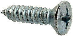 Value Collection - #14 Oval Head Phillips Sheet Metal Screw - Steel, 1" OAL, AISI 1016, ANSI/ASME B18.6.4, ASME B18.6.3 & SAE J933, Grade 1016-1024 - Americas Industrial Supply
