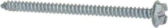 Value Collection - #6 Hex Washer Head Slotted Sheet Metal Screw - Steel, 2" Length Under Head, AISI 1016, ASME B18.6.3, ASME B18.6.4 & SAE J933, Grade 1016-1024 - Americas Industrial Supply