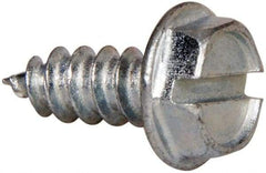 Value Collection - #7 Hex Washer Head Slotted Sheet Metal Screw - Steel, 3/8" Length Under Head, AISI 1016, ASME B18.6.3, ASME B18.6.4 & SAE J933, Grade 1016-1024 - Americas Industrial Supply