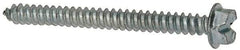 Value Collection - #8 Hex Washer Head Slotted Sheet Metal Screw - Steel, 1-3/4" Length Under Head, AISI 1016, ASME B18.6.3, ASME B18.6.4 & SAE J933, Grade 1016-1024 - Americas Industrial Supply