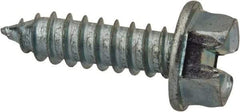 Value Collection - 1/4" Hex Washer Head Slotted Sheet Metal Screw - Steel, 7/8" Length Under Head, AISI 1016, ASME B18.6.3, ASME B18.6.4 & SAE J933, Grade 1016-1024 - Americas Industrial Supply