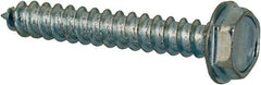 Value Collection - #4 Hex Washer Head Sheet Metal Screw - Steel, 3/4" Length Under Head, AISI 1016, ASME B18.6.3, ASME B18.6.4 & SAE J933, Grade 1016-1024 - Americas Industrial Supply