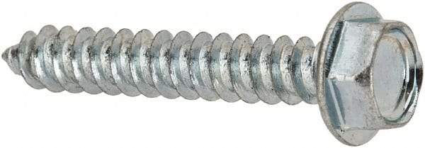 Value Collection - #8 Hex Washer Head Sheet Metal Screw - Steel, 1" Length Under Head, AISI 1016, ASME B18.6.3, ASME B18.6.4 & SAE J933, Grade 1016-1024 - Americas Industrial Supply