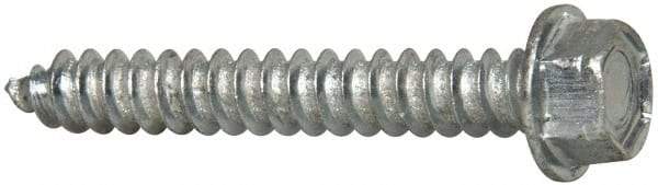Value Collection - #12 Hex Washer Head Sheet Metal Screw - Steel, 1-1/2" Length Under Head, AISI 1016, ASME B18.6.3, ASME B18.6.4 & SAE J933, Grade 1016-1024 - Americas Industrial Supply