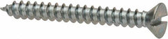 Value Collection - #6 Flat Head Slotted Sheet Metal Screw - Steel, 1-1/4" OAL, AISI 1016, ASME B18.6.3, ASME B18.6.4 & SAE J933, Grade 1016-1024 - Americas Industrial Supply