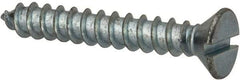 Value Collection - #12 Flat Head Slotted Sheet Metal Screw - Steel, 1-1/2" OAL, AISI 1016, ASME B18.6.3, ASME B18.6.4 & SAE J933, Grade 1016-1024 - Americas Industrial Supply