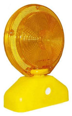 PRO-SAFE - 10-1/2" High Barricade Light - 1.3 Lb, Yellow Case & Amber Lens - Americas Industrial Supply