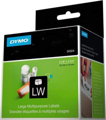 Dymo - 2-3/4" Long, White Label Printer Cartridge - For DYMO LabelWriter Printers - Americas Industrial Supply