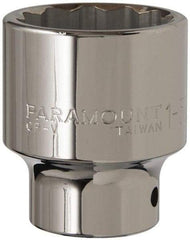 Paramount - 1-5/8", 3/4" Drive, Standard Hand Socket - 12 Points, 2-5/8" OAL - Americas Industrial Supply