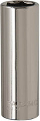 Paramount - 1/2" Drive, Deep Hand Socket - 6 Points, 3-3/32" OAL, Steel, Chrome Finish - Americas Industrial Supply