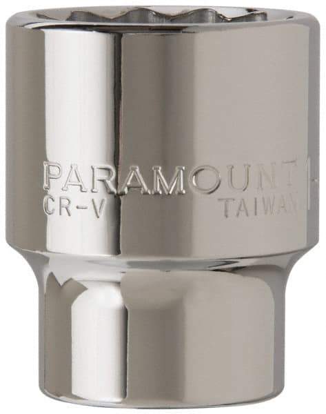 Paramount - 1-3/8", 3/4" Drive, Standard Hand Socket - 12 Points, 2-5/16" OAL - Americas Industrial Supply