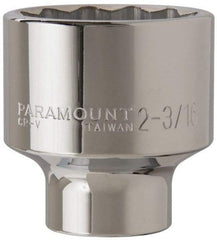 Paramount - 2-3/16", 3/4" Drive, Standard Hand Socket - 12 Points, 3-13/64" OAL - Americas Industrial Supply