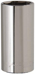 Paramount - 1/2" Drive, Deep Hand Socket - 12 Points, 3-1/4" OAL, Steel, Chrome Finish - Americas Industrial Supply