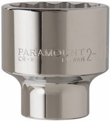 Paramount - 2-1/16", 3/4" Drive, Standard Hand Socket - 12 Points, 3-5/32" OAL - Americas Industrial Supply