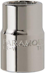 Paramount - 3/4" Drive, Standard Hand Socket - 12 Points, 2" OAL, Steel, Chrome Finish - Americas Industrial Supply