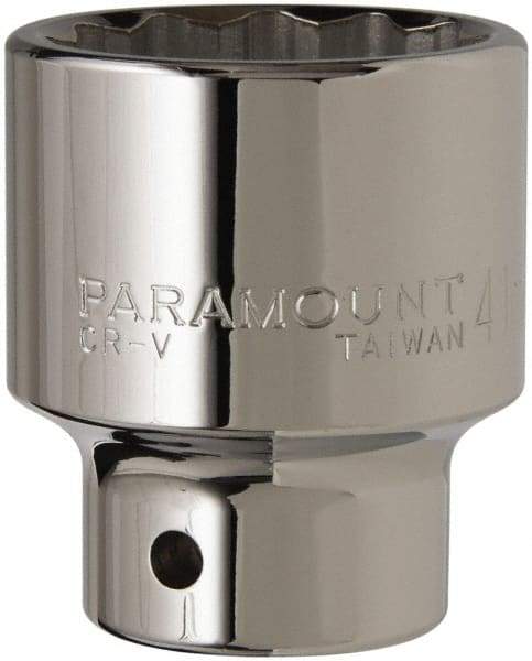 Paramount - 3/4" Drive, Standard Hand Socket - 12 Points, 2-29/32" OAL, Steel, Chrome Finish - Americas Industrial Supply