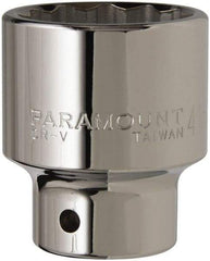 Paramount - 3/4" Drive, Standard Hand Socket - 12 Points, 2-29/32" OAL, Steel, Chrome Finish - Americas Industrial Supply